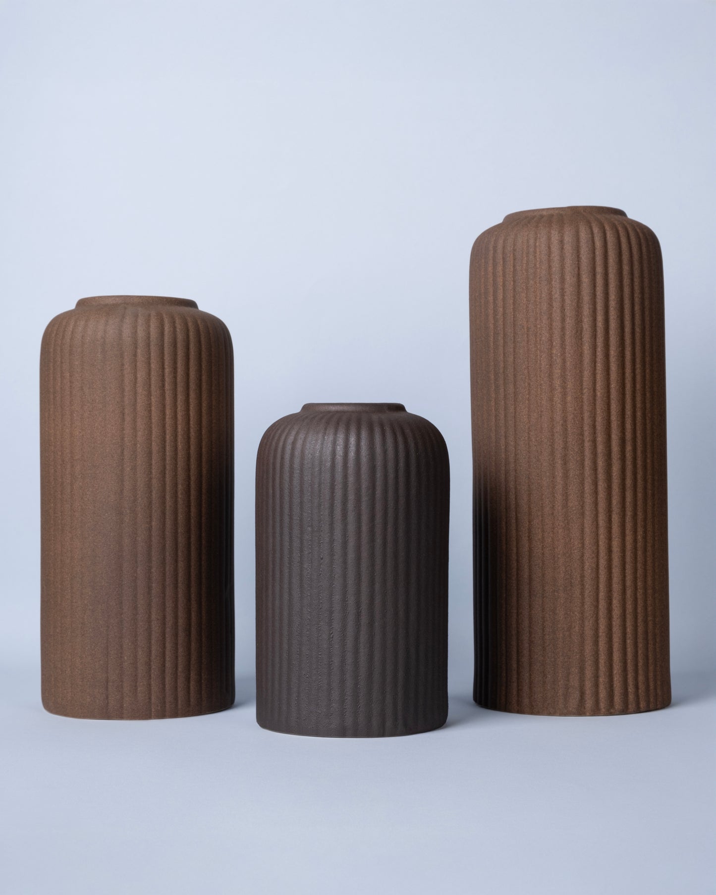 Ribbed Vase (3-piece set)